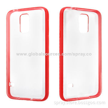 PC + TPU Cases for Samsung Galaxy S 5, Compact Structure from Dual-injection, Two Tones Color